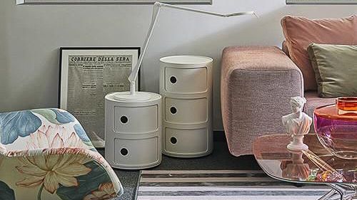 카르텔 콤포니빌리 (Kartell Componibili) : 수납장이 더 필요하면 위에 쌓아서 쓰세요. 커버 이미지