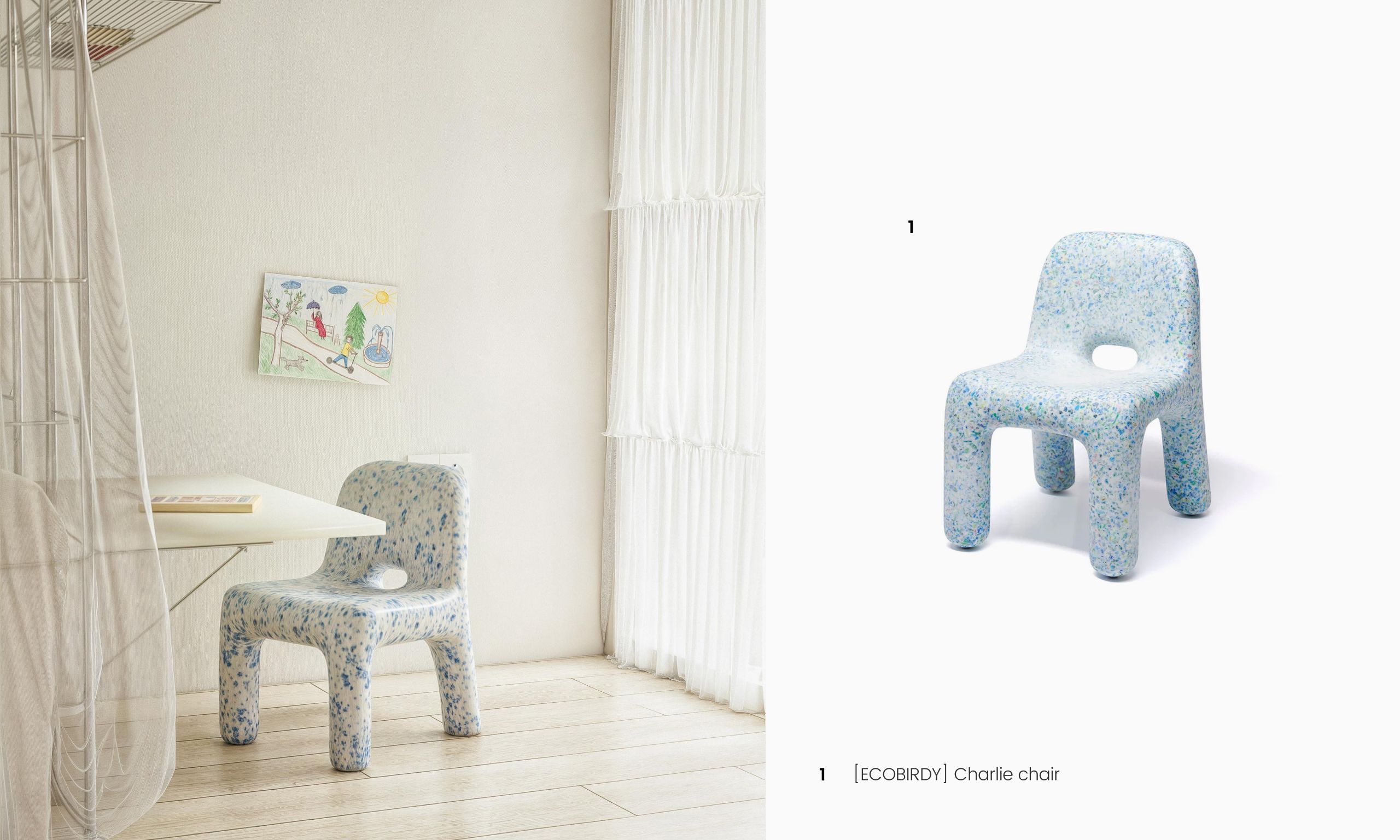 3. [ECOBIRDY] Charlie chair_Ocean 커버 이미지