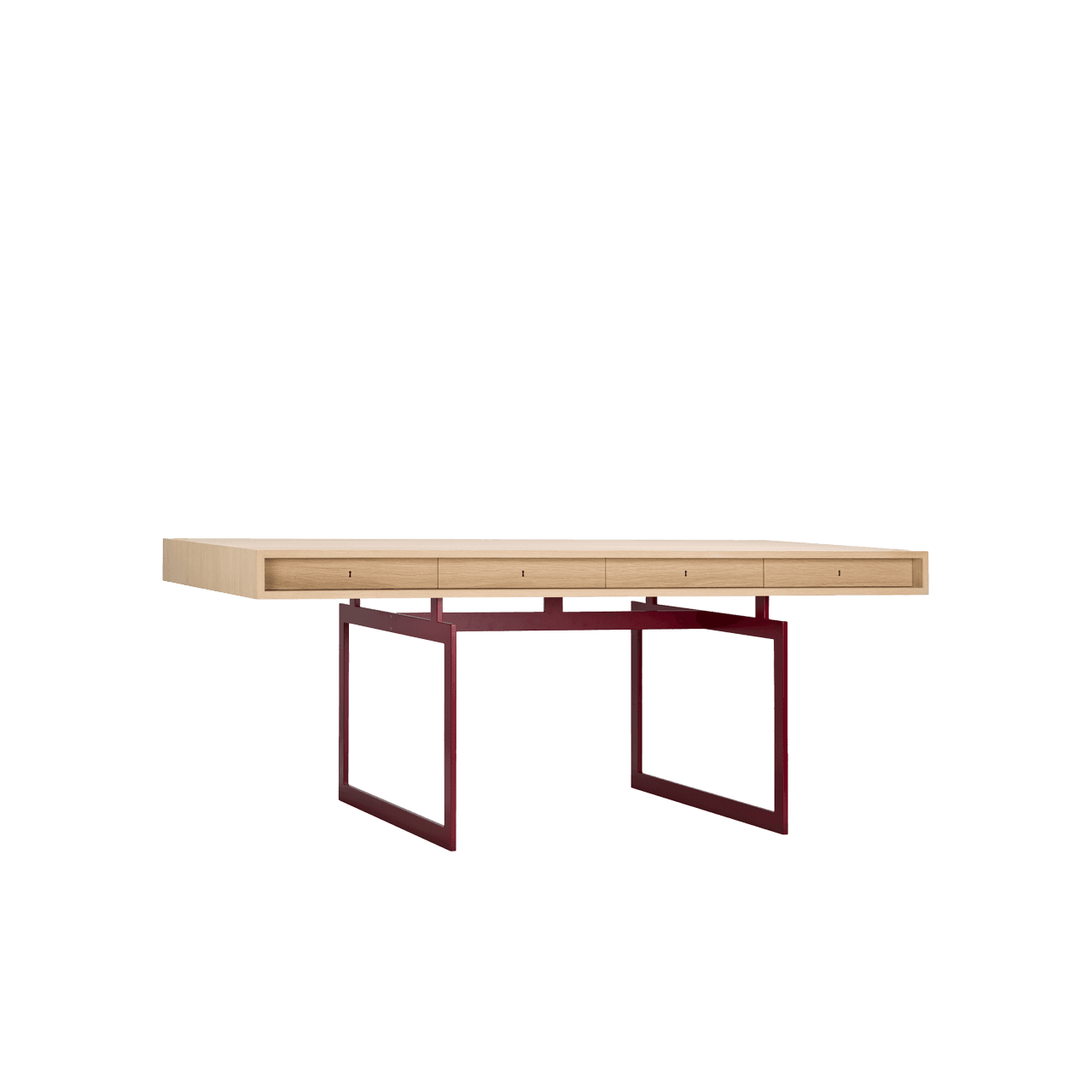 오피스 데스크 _ 오크 / 레드