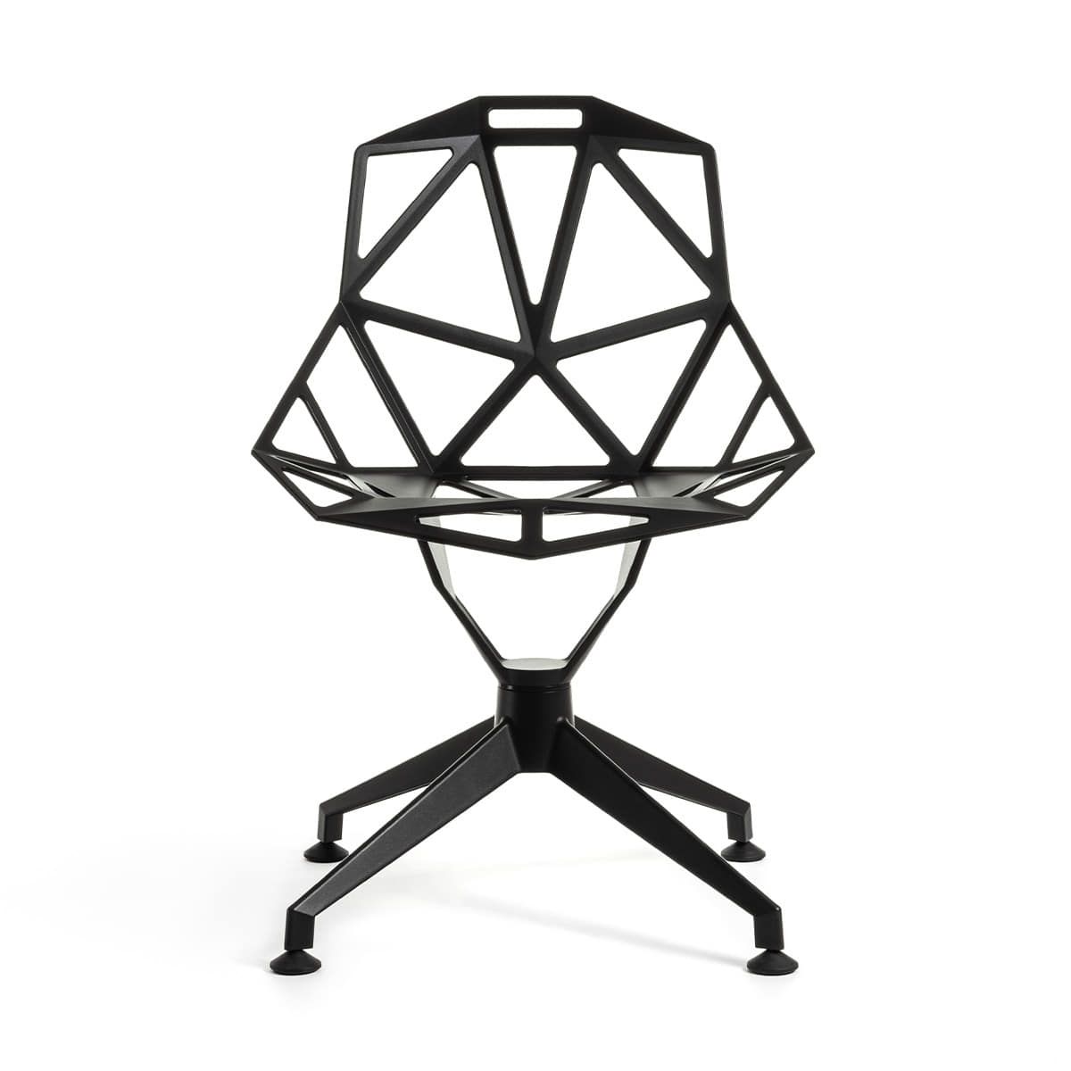 체어 원 4스타 스위블 (블랙)