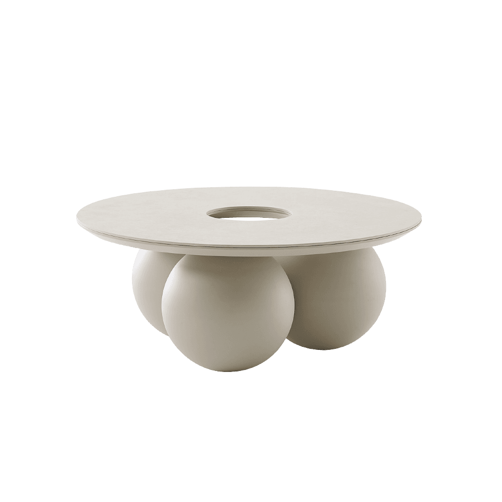 오볼로 소파 테이블_머쉬룸 베이지