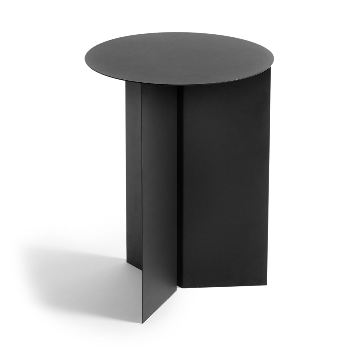 슬릿 테이블 라운드 하이 메탈 블랙