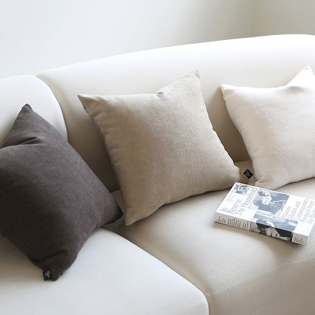 블랑슈 고급 자가드 솔리드 쿠션커버