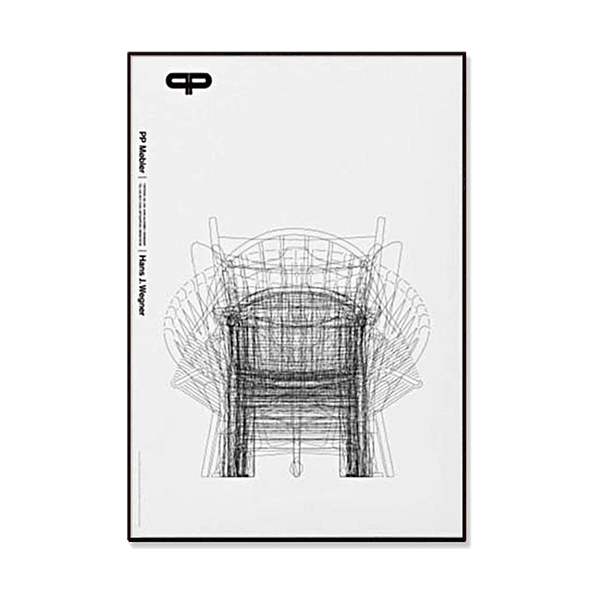 한스 웨그너 Hans J. Wegner - White overlay (액자 포함)