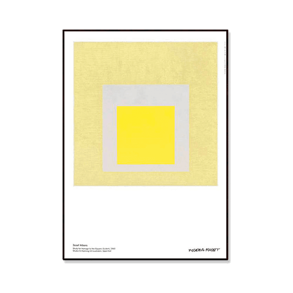 요제프 알베르스 Josef Albers - Study for Homage to the Square, 1960