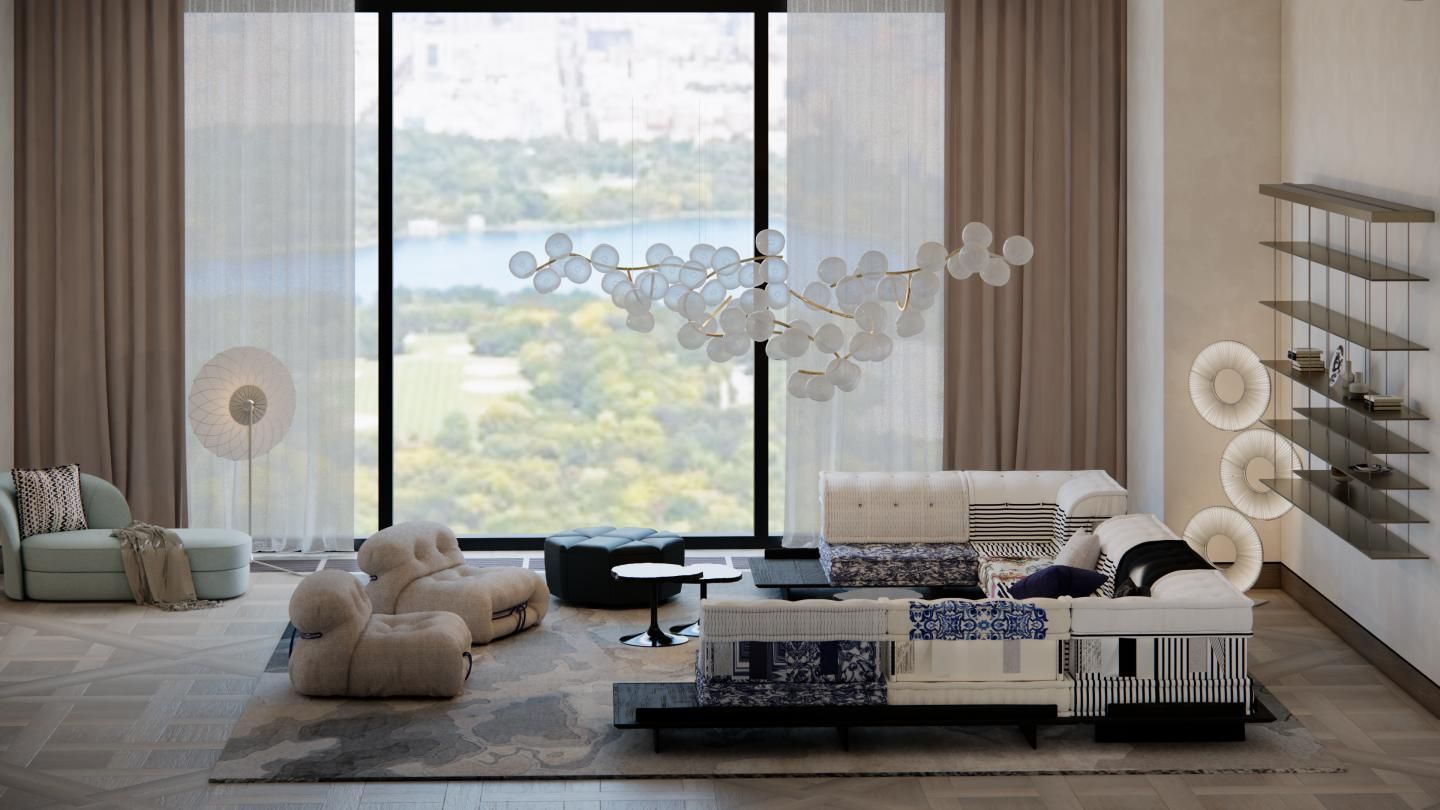 NY 111West 57th Street 100평 ㅣ 거실 인테리어