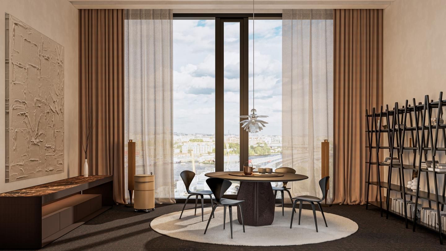 NY 111West 57th Street 100평 ㅣ 다이닝 인테리어