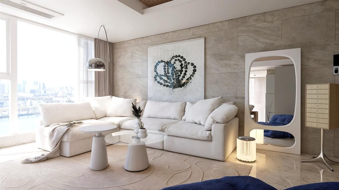 성수 트리마제 56평 ㅣ 거실 인테리어