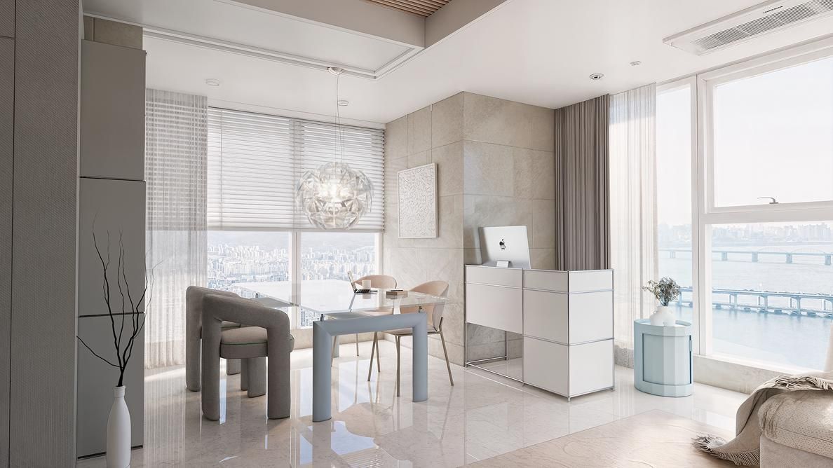 성수 트리마제 56평 ㅣ 다이닝 인테리어