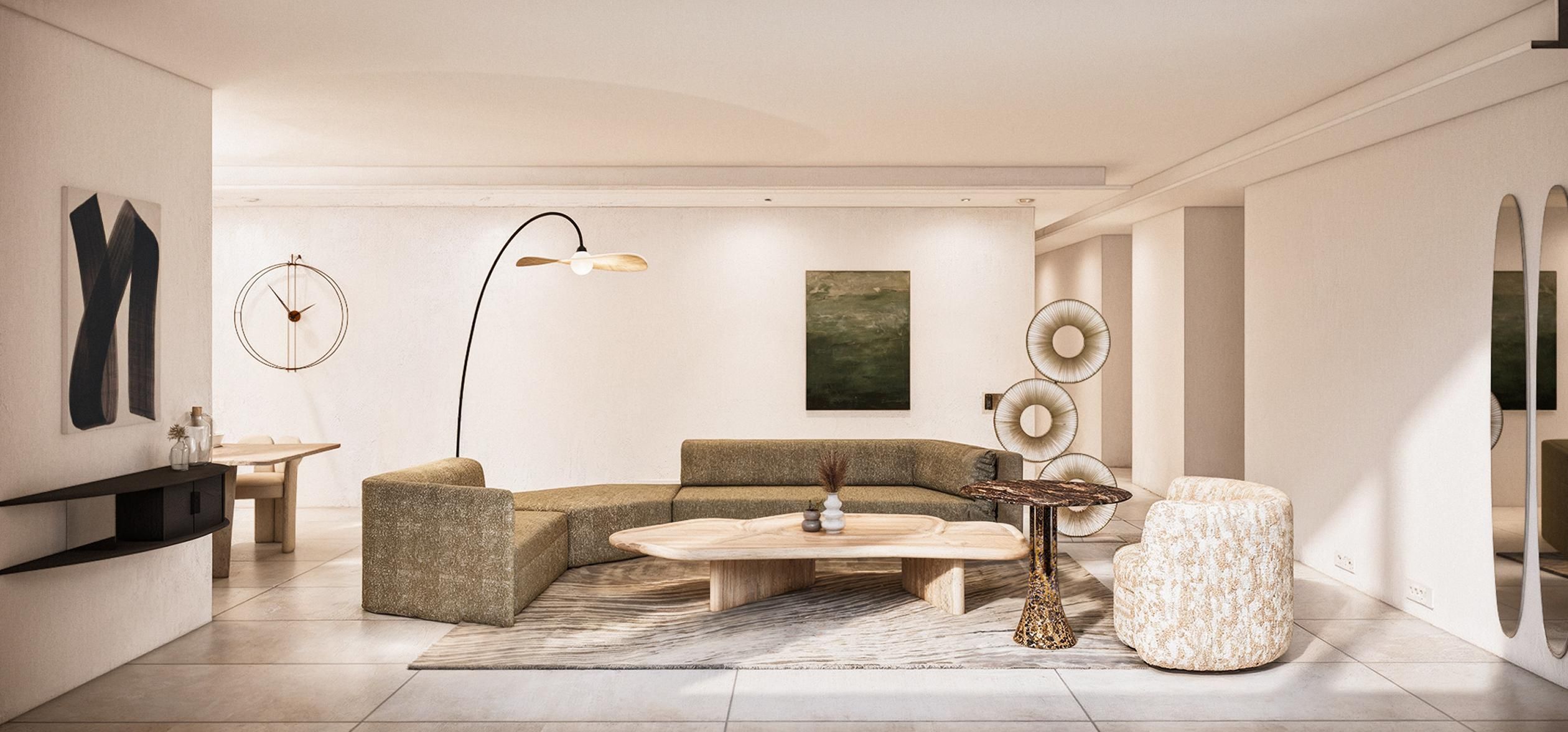 라테라스 한남 74평ㅣ거실 인테리어