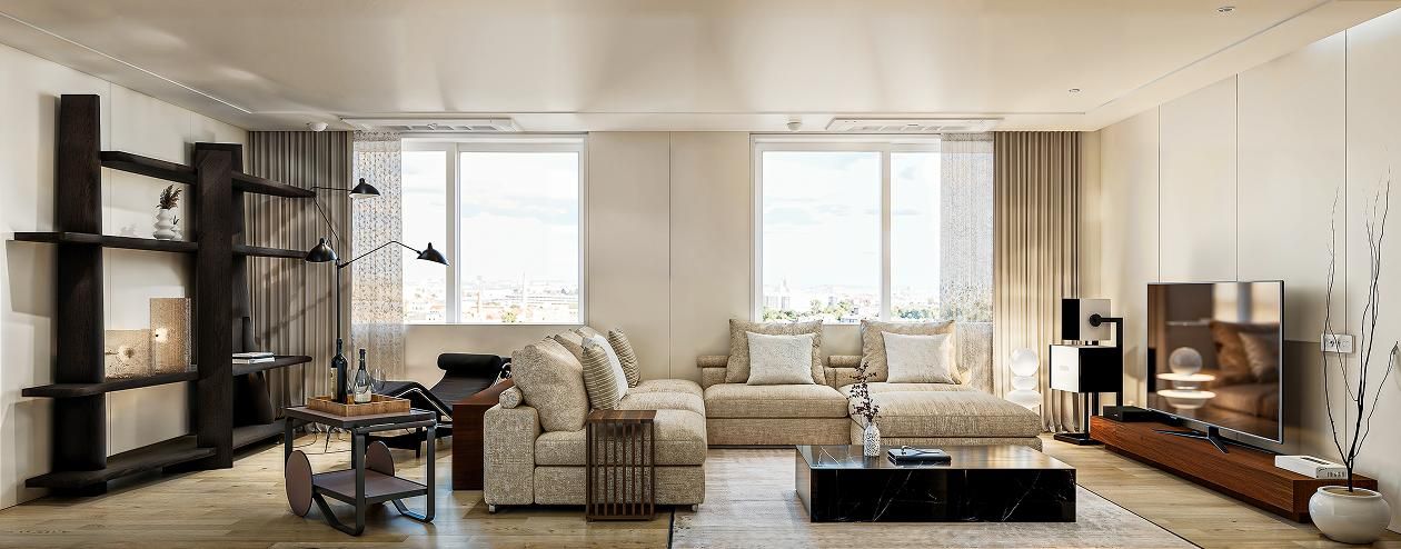 라테라스 한남 74평ㅣ서재 인테리어