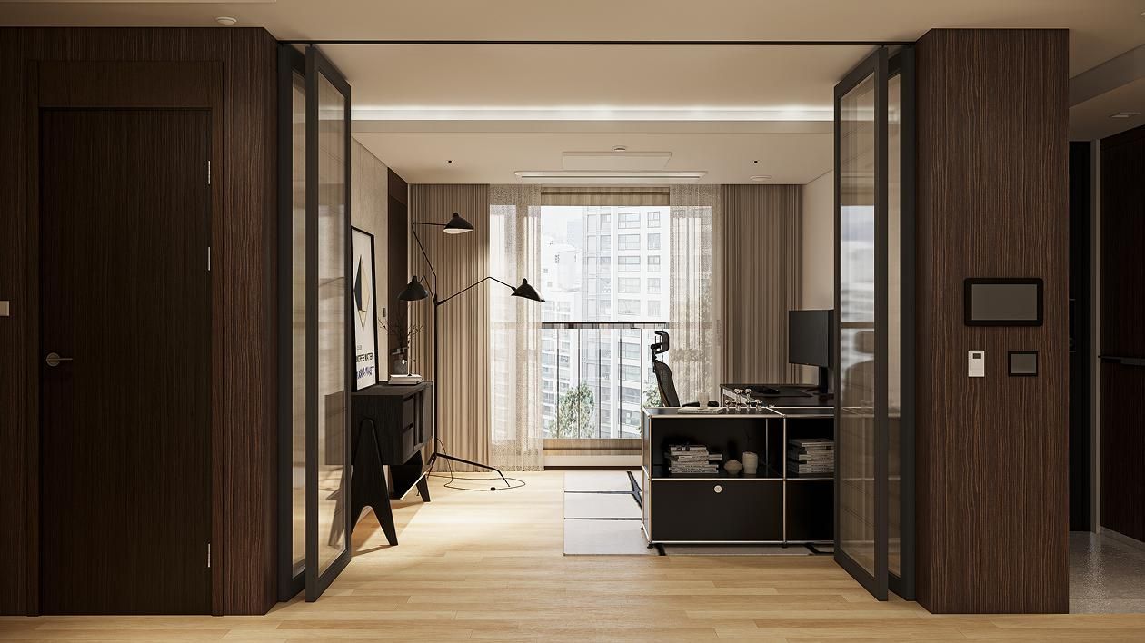 용산 한남더힐 26평  ㅣ  서재 인테리어