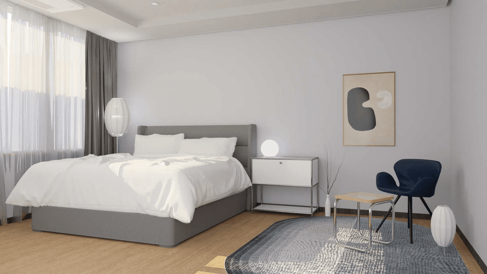 해운대 엘시티 레지던스 75평ㅣ침실 인테리어