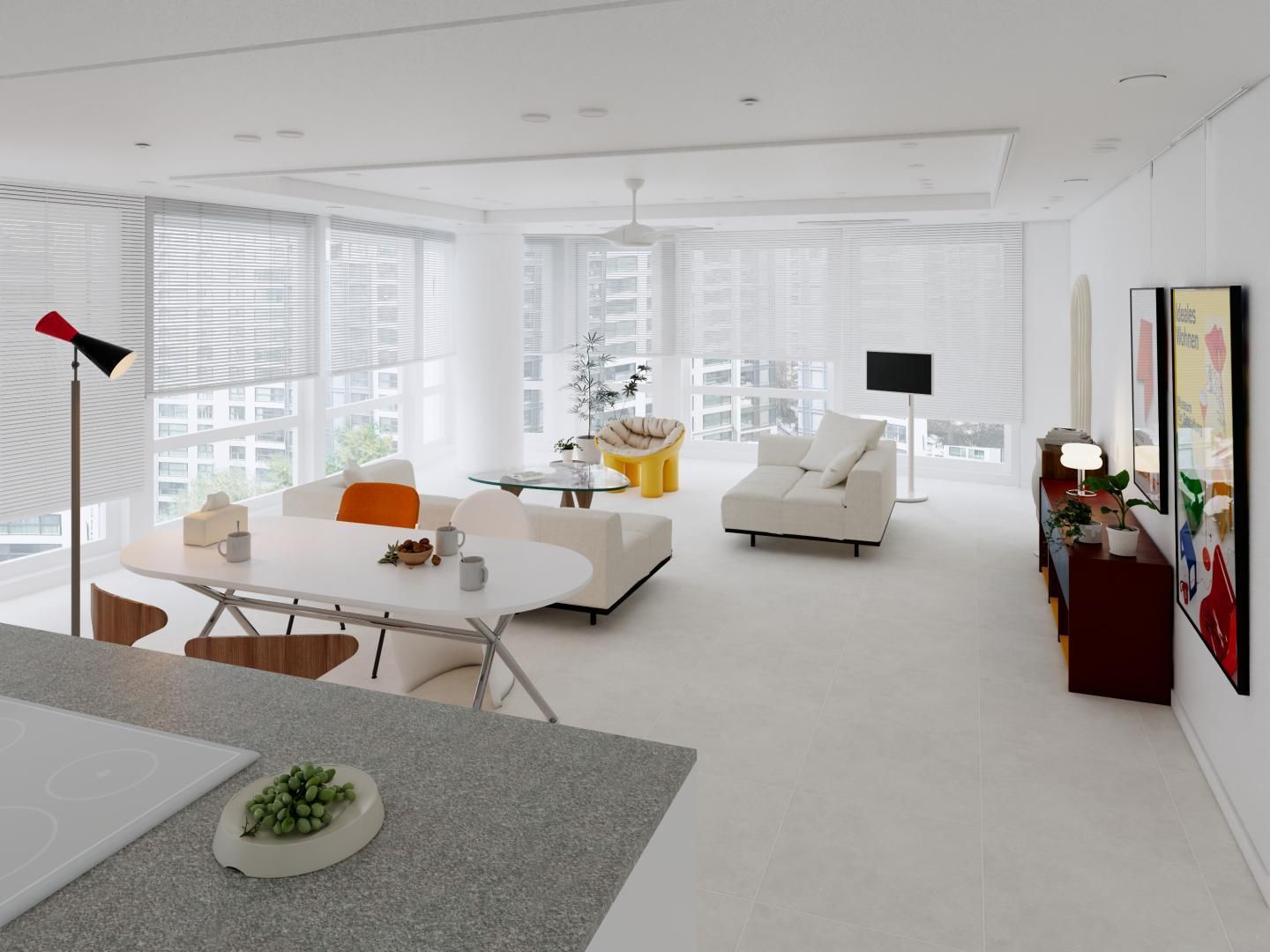 송도동 더샵센트럴파크 52평ㅣ거실 인테리어