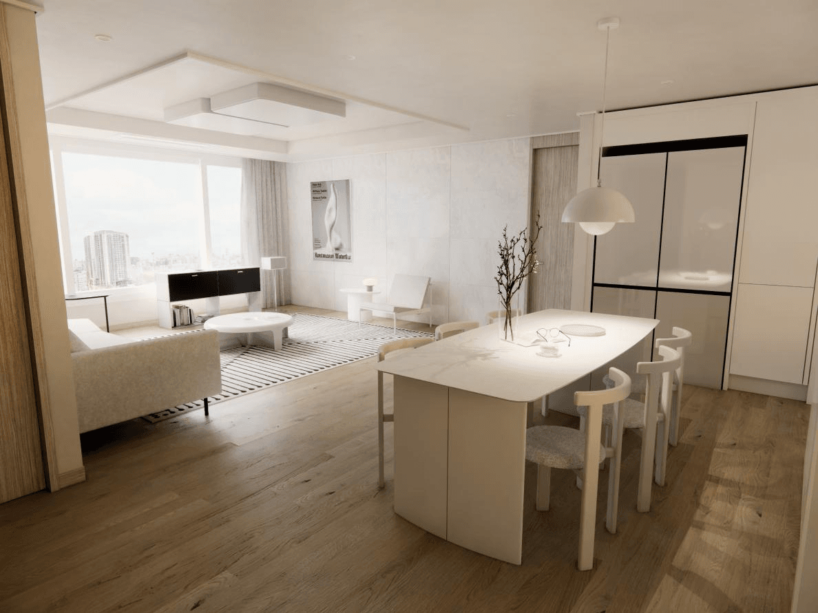 둔촌 올림픽파크 포레온 125A Type ㅣ다이닝 인테리어