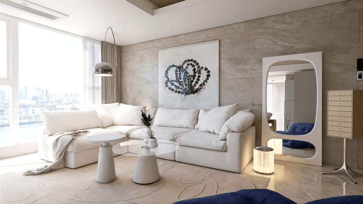 성수동 트리마제 56평 ㅣ 거실 인테리어