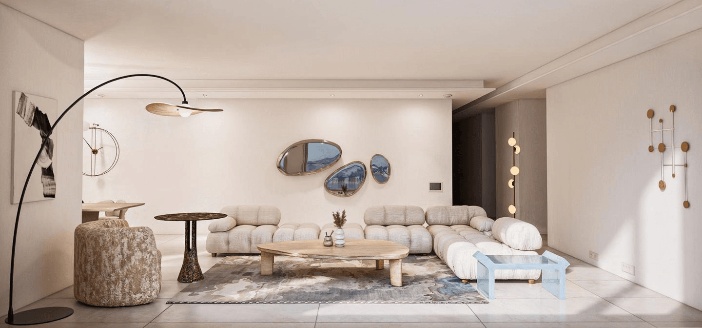 용산구 라테라스 한남 74평ㅣ 거실 인테리어