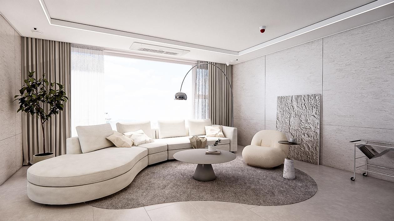 강남구 청담 르엘 59평 ㅣ 거실 인테리어