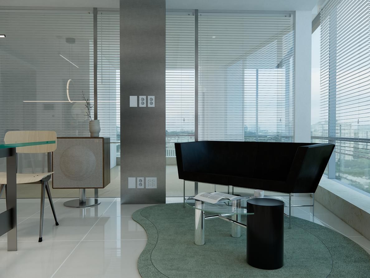 여의도 파크센터 54평 ㅣ 거실 인테리어