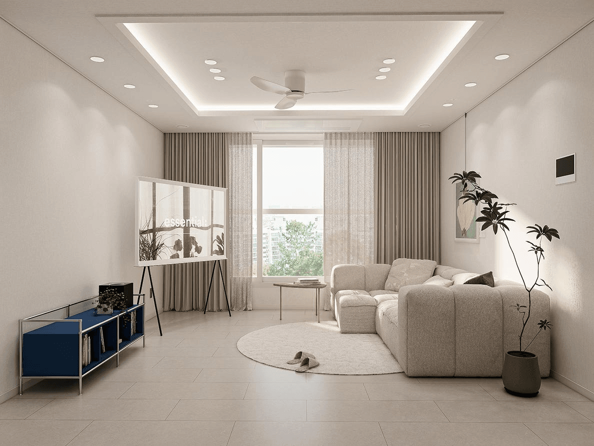 오전동 의왕 더샵 캐슬 34평ㅣ거실 인테리어