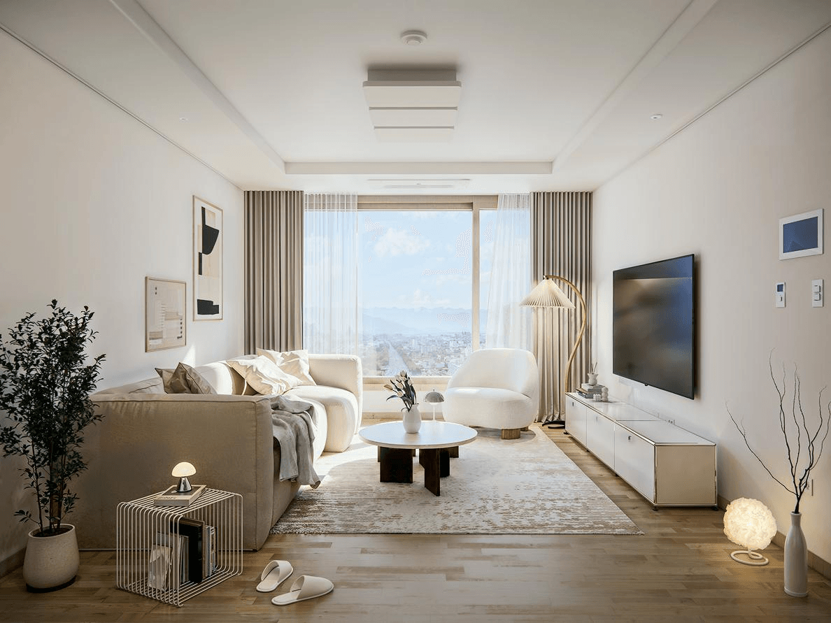 성동구 래미안 옥수 리버젠 52평ㅣ거실 인테리어