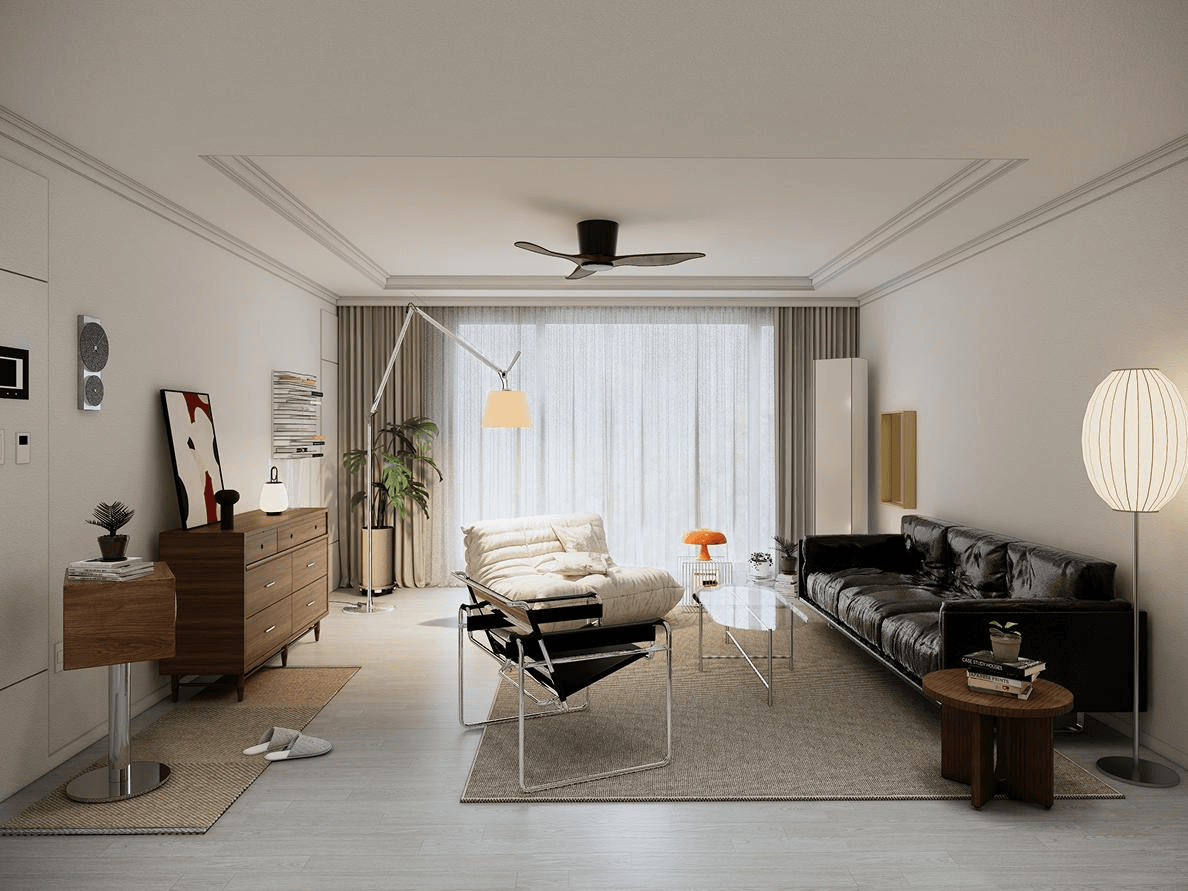 삼평동 붓들마을 1단지 25평ㅣ거실 인테리어