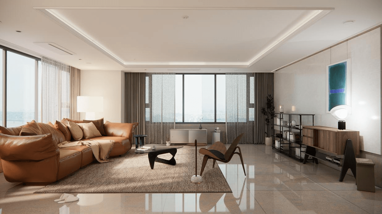 성수동 갤러리아 포레 70평ㅣ거실 인테리어