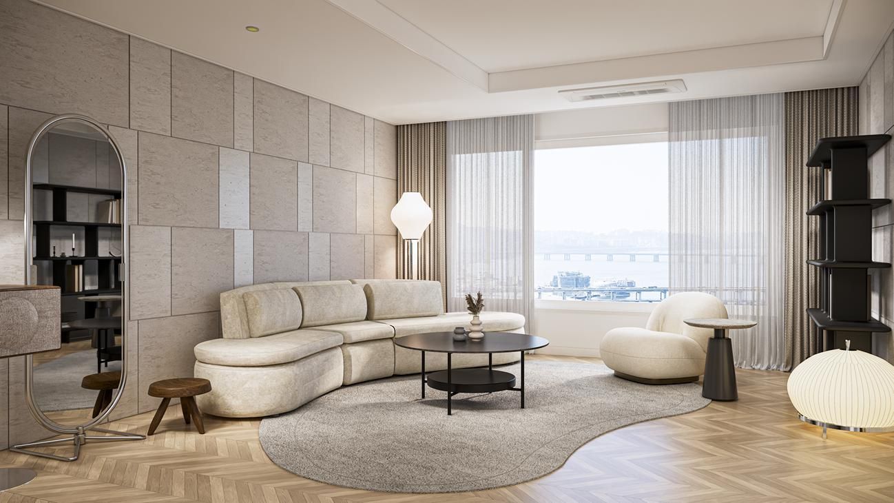 잠원동 아크로리버뷰 35평 ㅣ 거실 인테리어