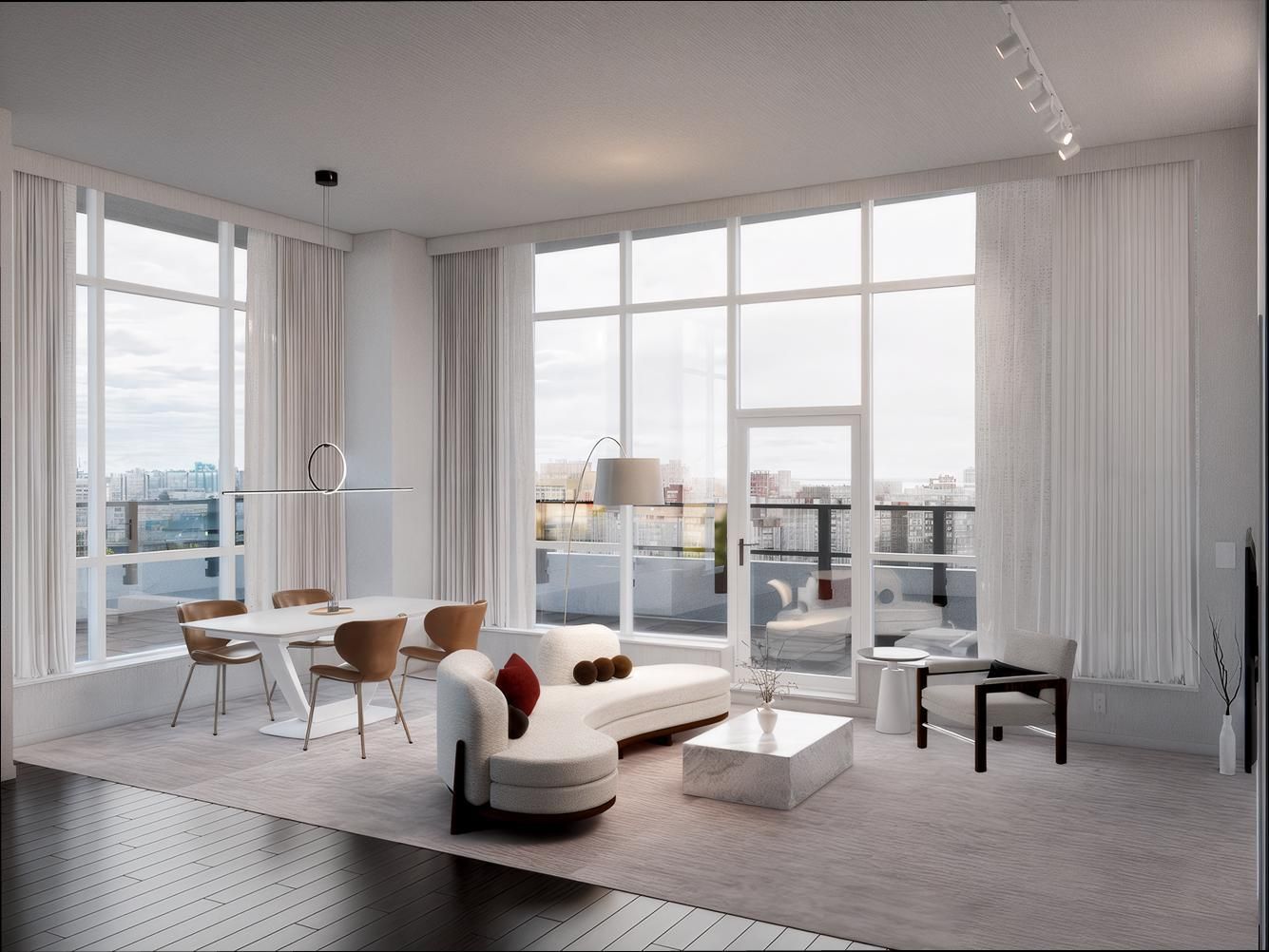 5628 Birney Ave PH2 54평 ㅣ 거실 인테리어