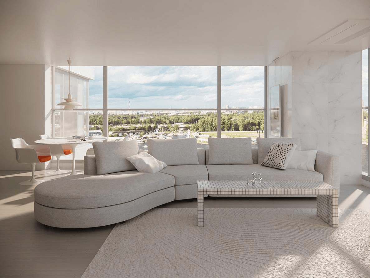 자양동 포제스 한강 86평 ㅣ 거실 인테리어