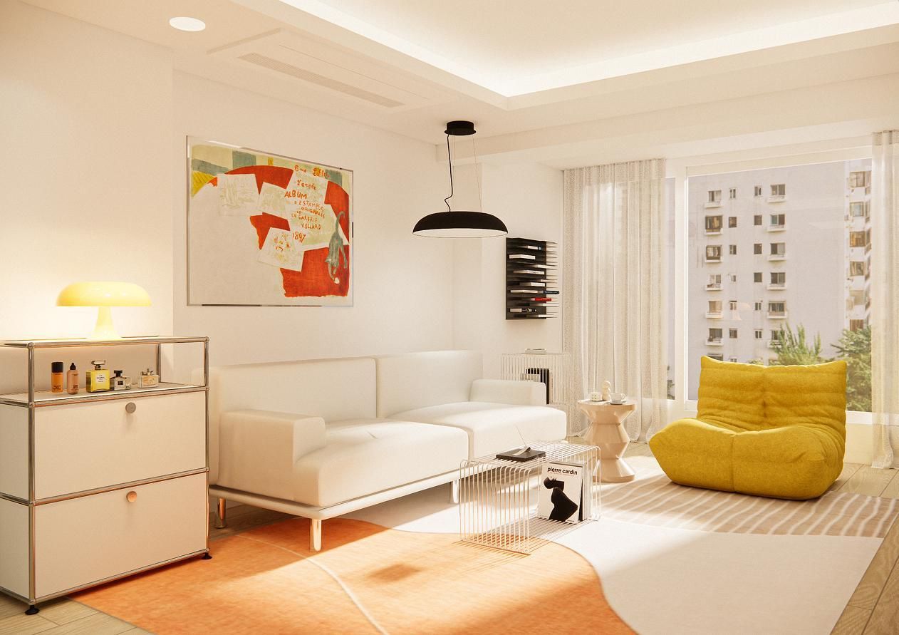 압구정동 현대아파트 49평 ㅣ 거실 인테리어