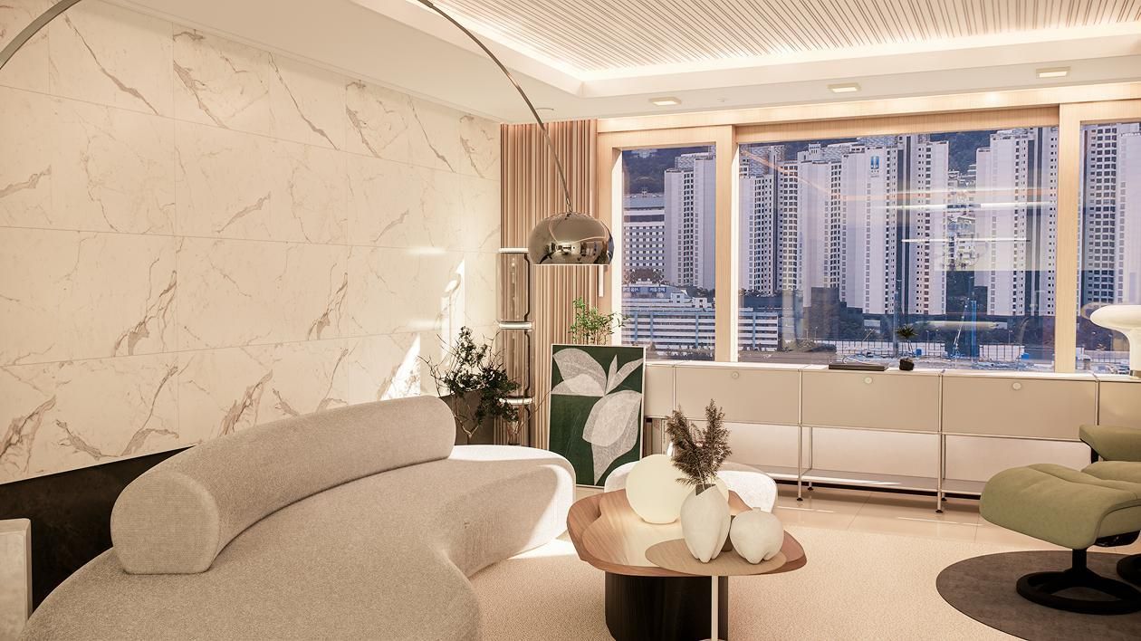 성복동 힐스테이트 52평 ㅣ 거실 인테리어