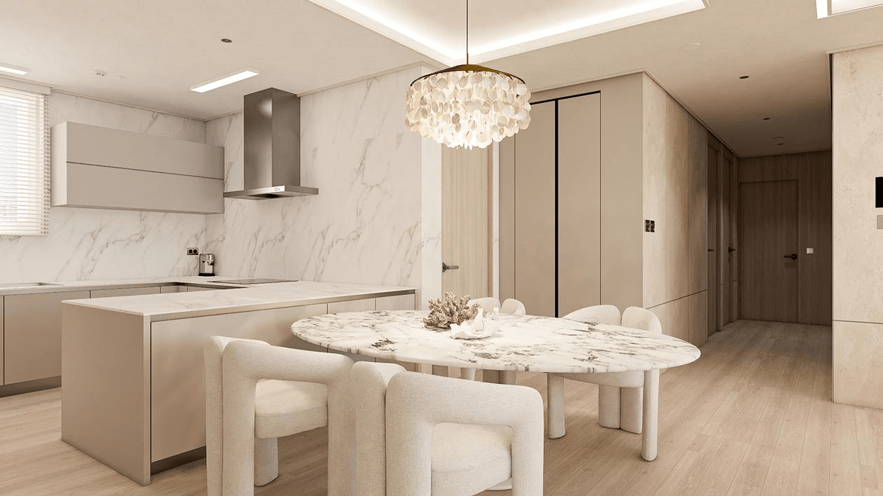 청담동 르엘 40평ㅣ다이닝 인테리어