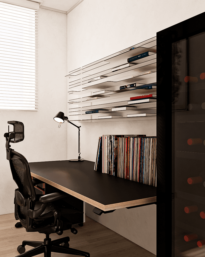 청담동 르엘 40평ㅣ서재 인테리어