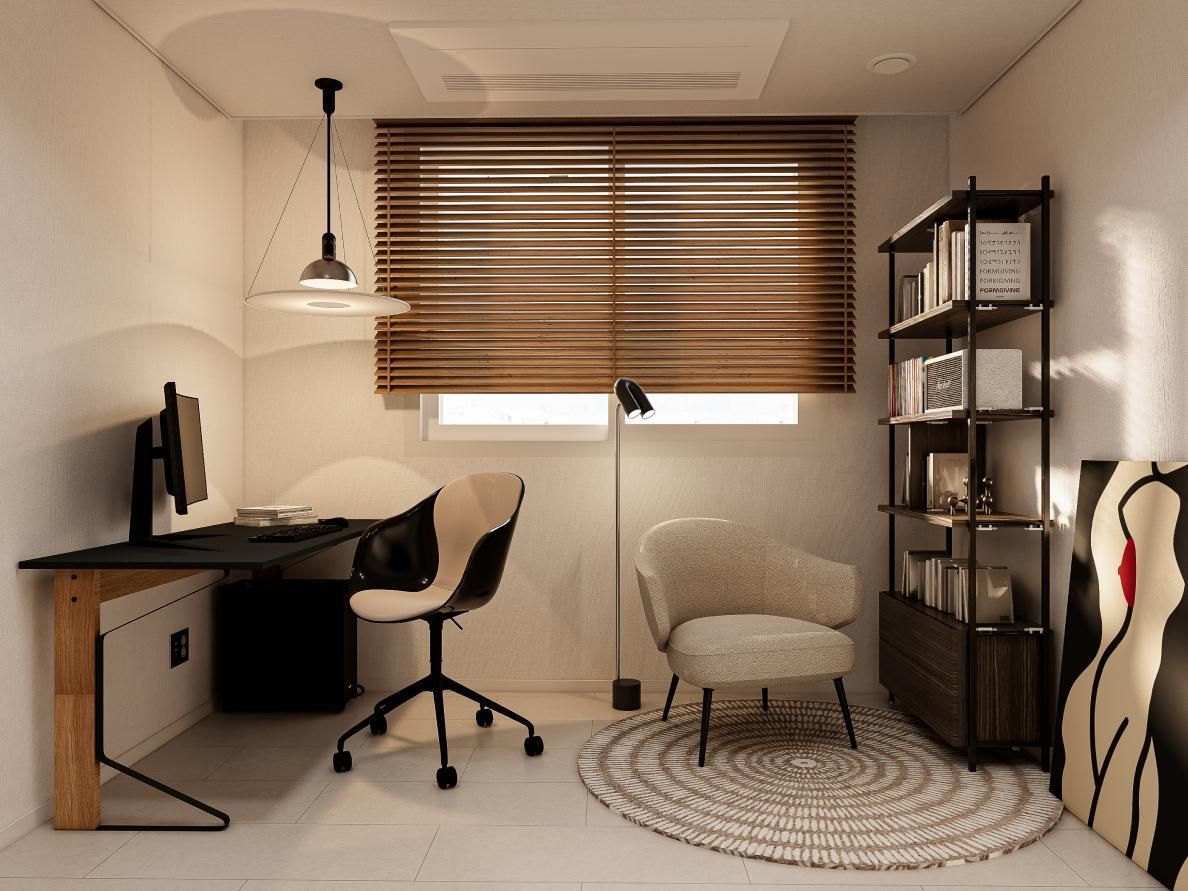 오전동 의왕 더샵 캐슬 34평ㅣ서재 인테리어