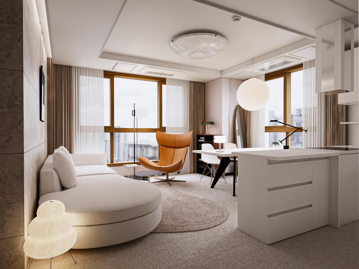 하동 광교 더샵 레이크파크 41평ㅣ다이닝 인테리어