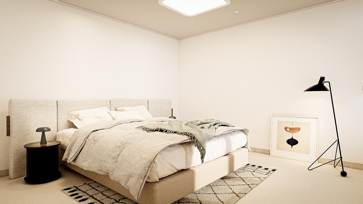 송도 자이크리스탈 오션 39평ㅣ안방 인테리어