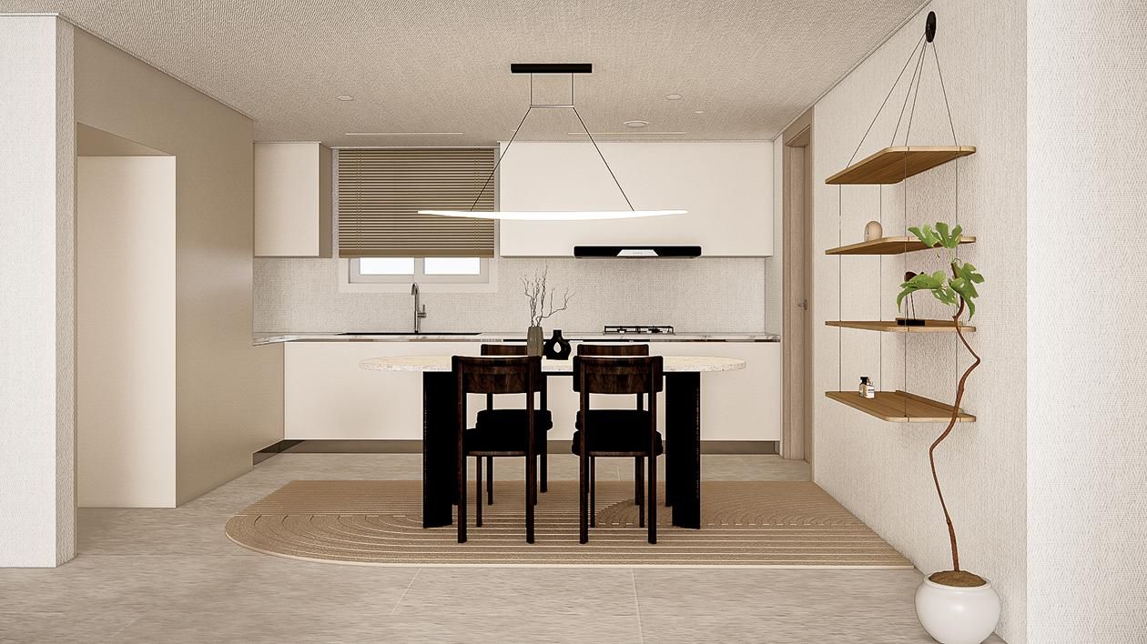 청담동 르엘 40평ㅣ다이닝 인테리어