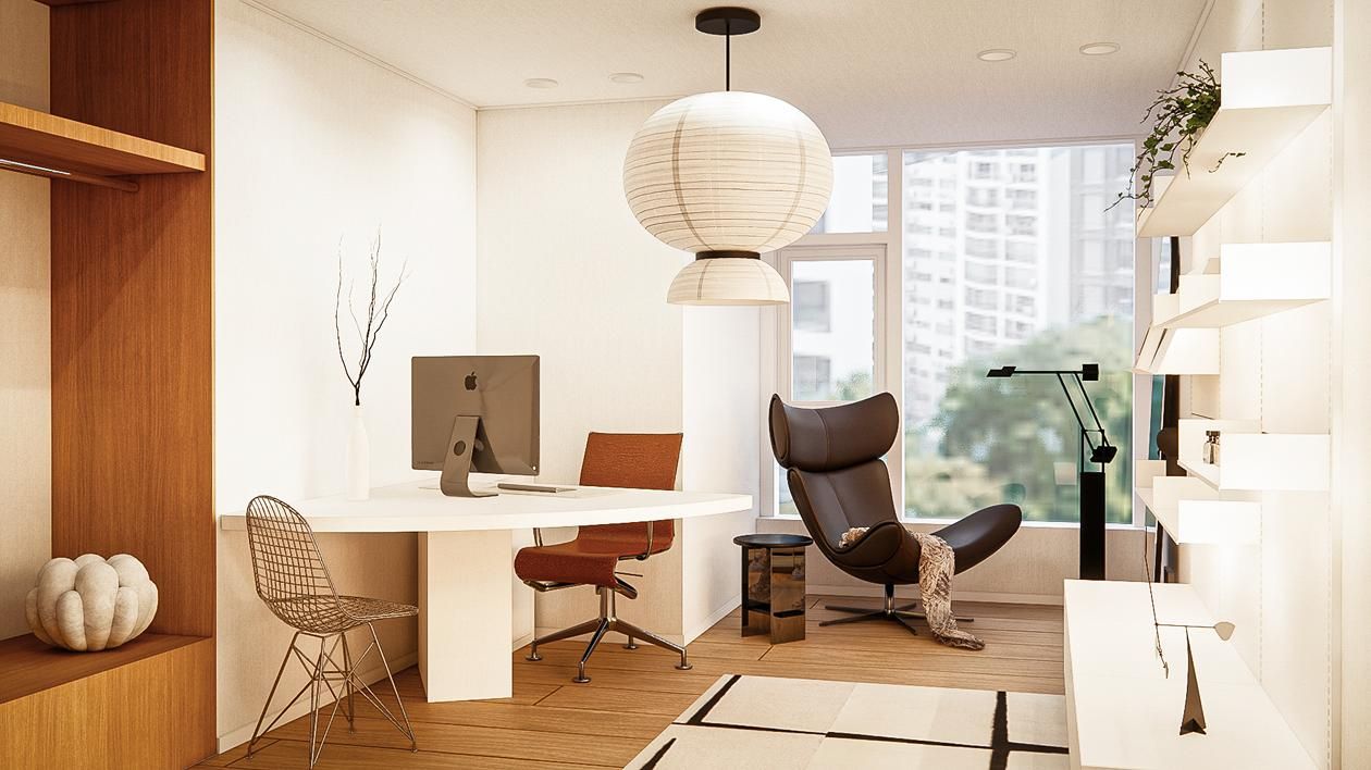 인천 송도 더샵 퍼스트월드 35평ㅣ서재 인테리어