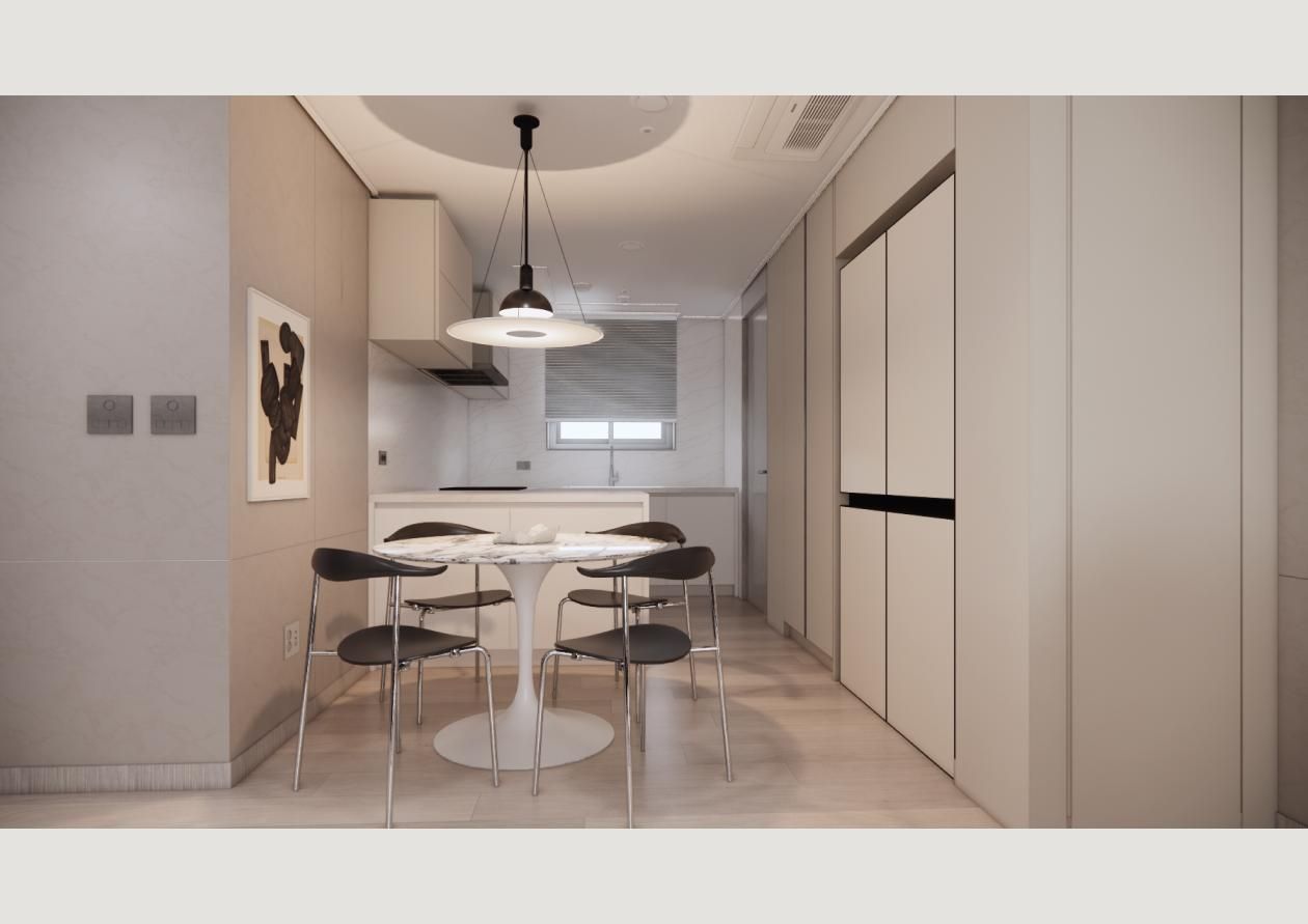 청담동 청담르엘 25평ㅣ다이닝 인테리어