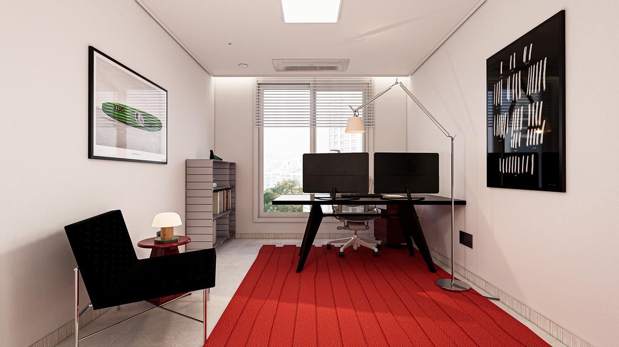 청담동 르엘 40평ㅣ서재 인테리어