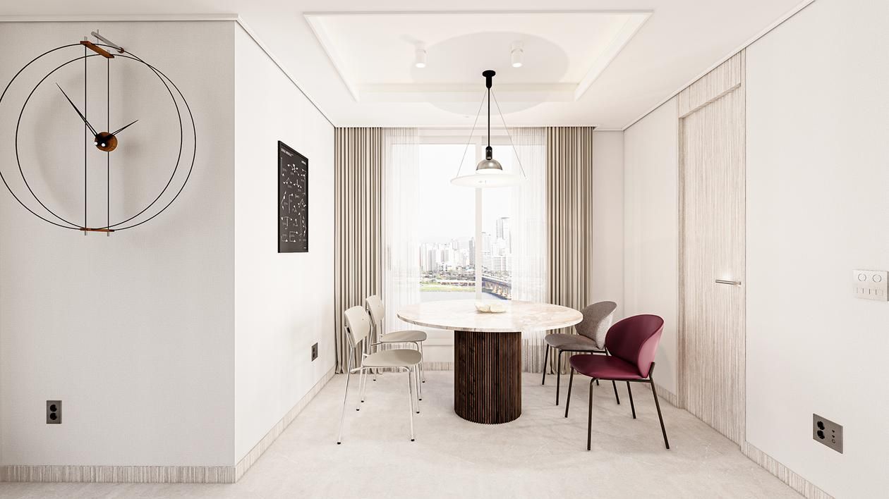 청담동 르엘 40평ㅣ다이닝 인테리어