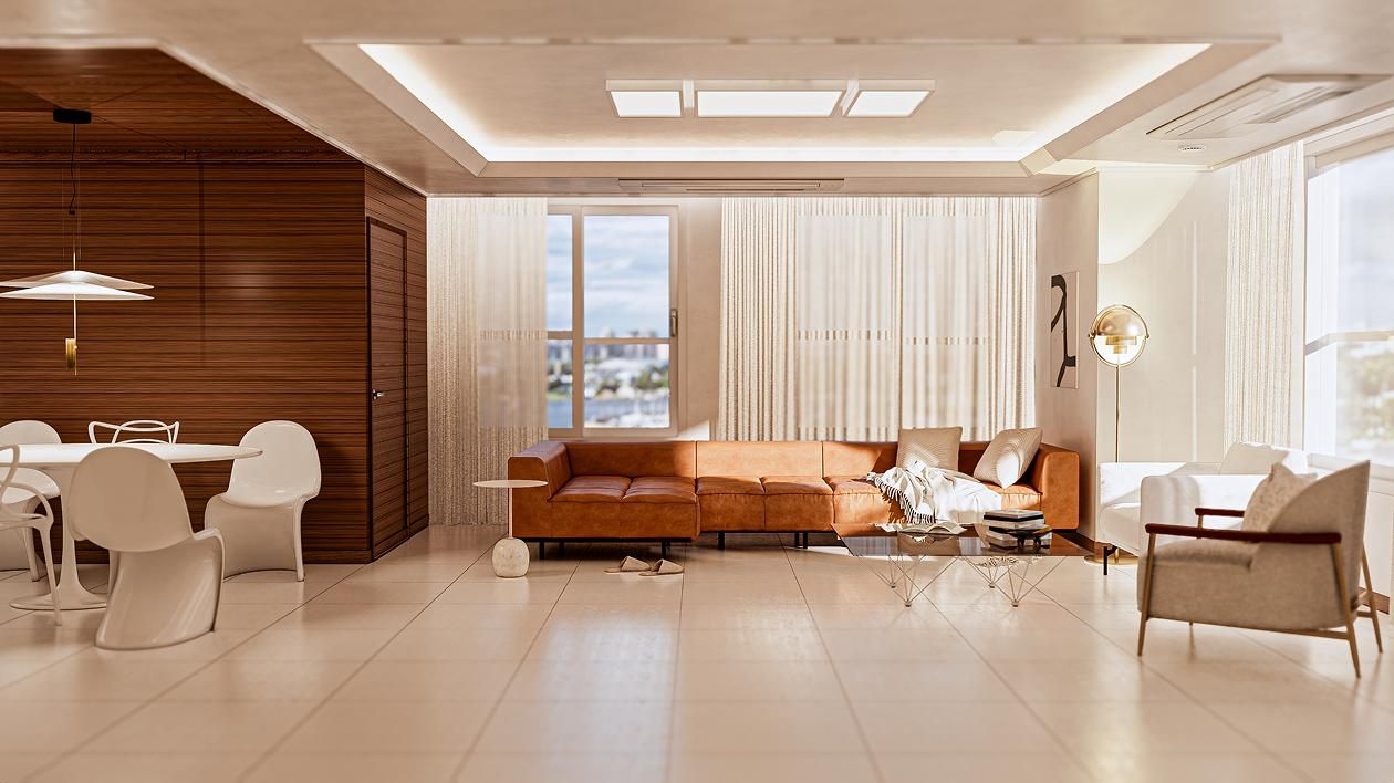 용산 더 프라임 47평ㅣ거실 인테리어