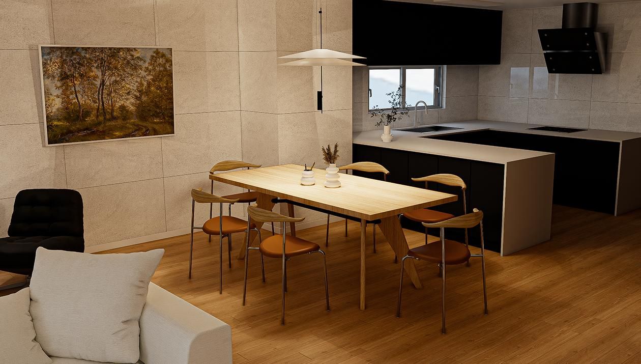 판교 더샵파크퍼스트파크 44평ㅣ다이닝 인테리어