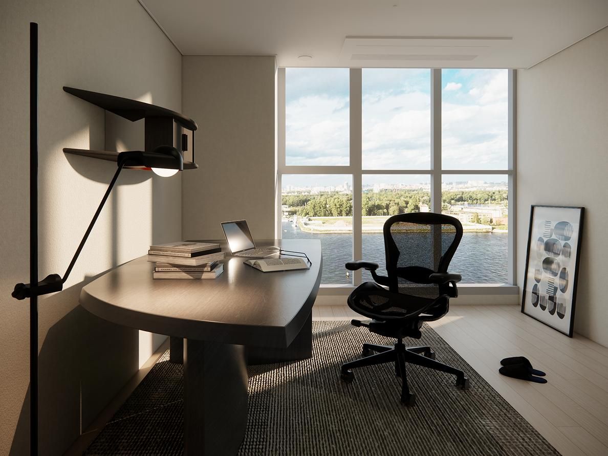 포제스 한강 46평ㅣ서재 인테리어 