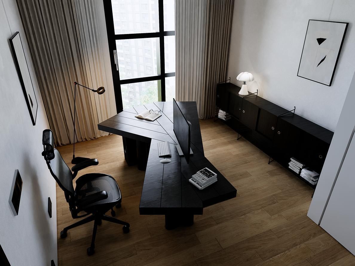 논현동 브라이튼 N40 54평ㅣ서재 인테리어