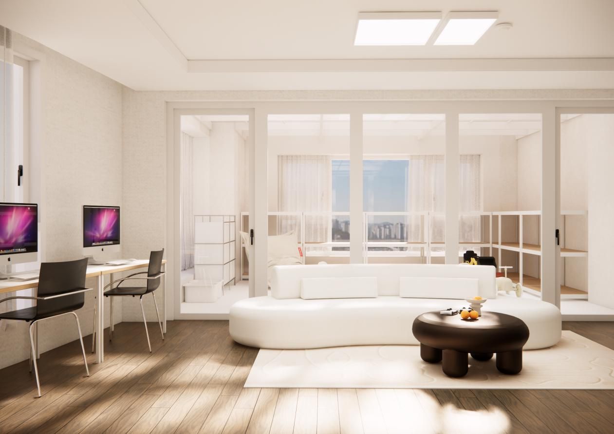 힐스테이트 송도 더스카이 71평ㅣ테라스 인테리어 