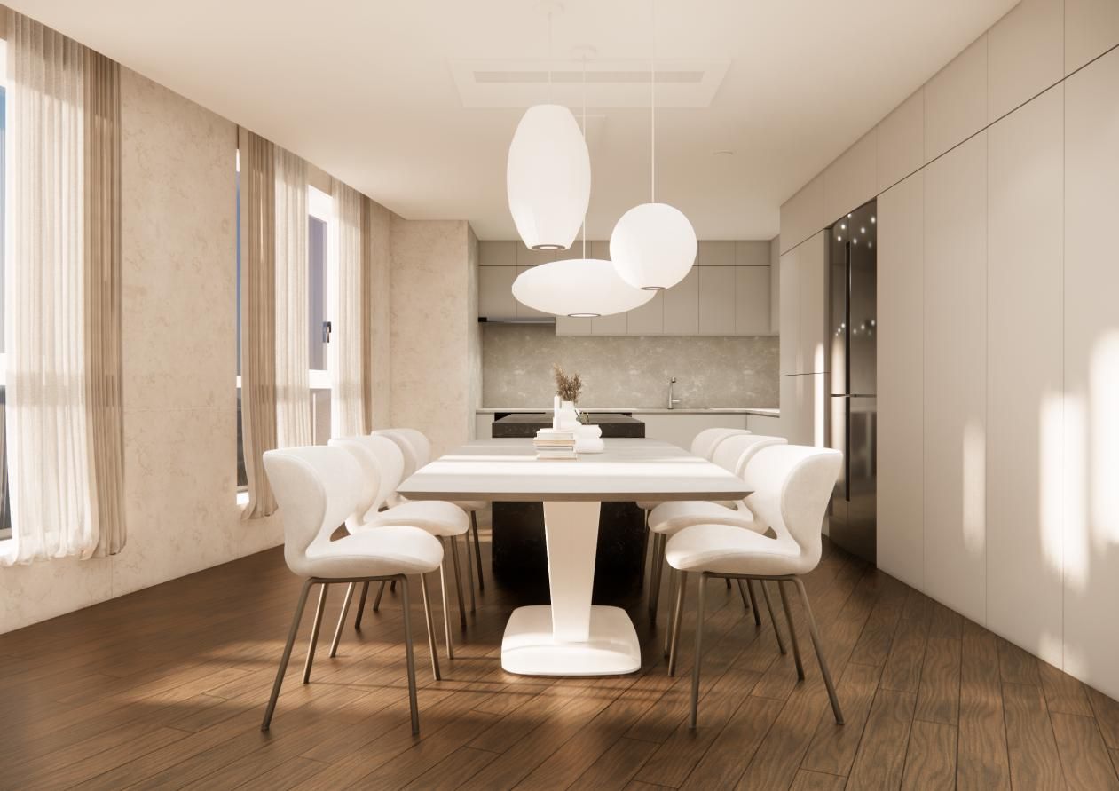 힐스테이트 송도 더스카이 71평ㅣ다이닝 인테리어
