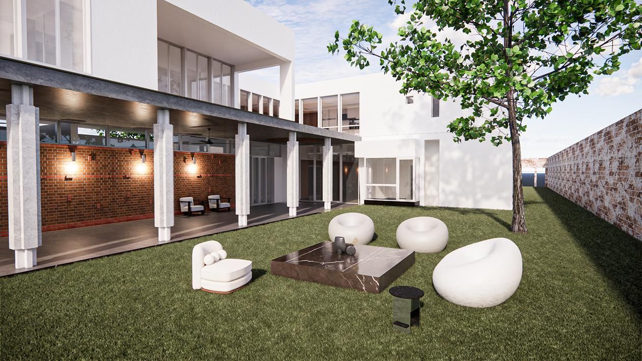 Menteng, Jakarta 230평ㅣ마당 인테리어