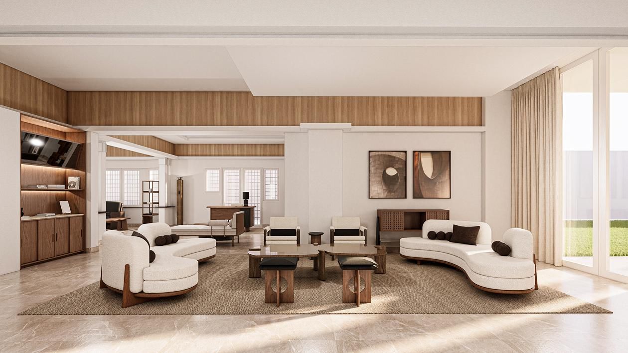 Menteng, Jakarta 230평ㅣ거실 인테리어